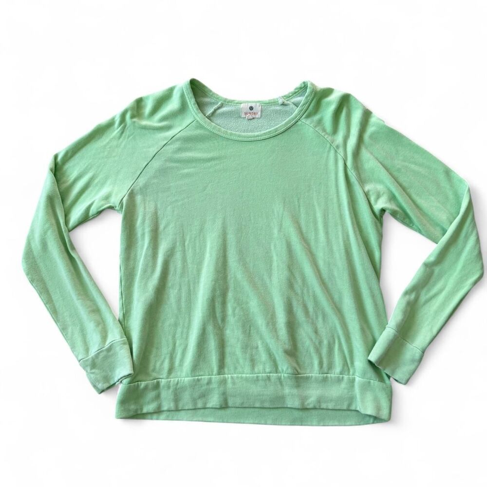 Sundry light neon green crewneck sweatshirt Size Small